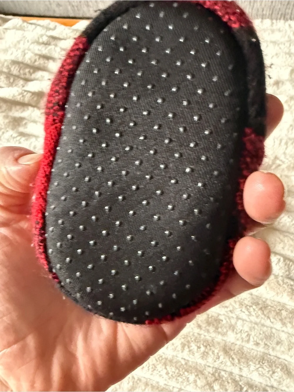 Baby Bear Red Plaid Baby Shoes 12-18 months